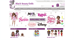 Desktop Screenshot of blackbeautydolls.com